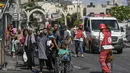 Pejabat kesehatan Palestina menyebutkan jumlah korban tewas Palestina dari serangan dua hari itu adalah 10. (AP Photo/Majdi Mohammed)