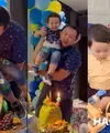 Ahok dan Puput rayakan ultah Yosafat (Instagram/btpnd)