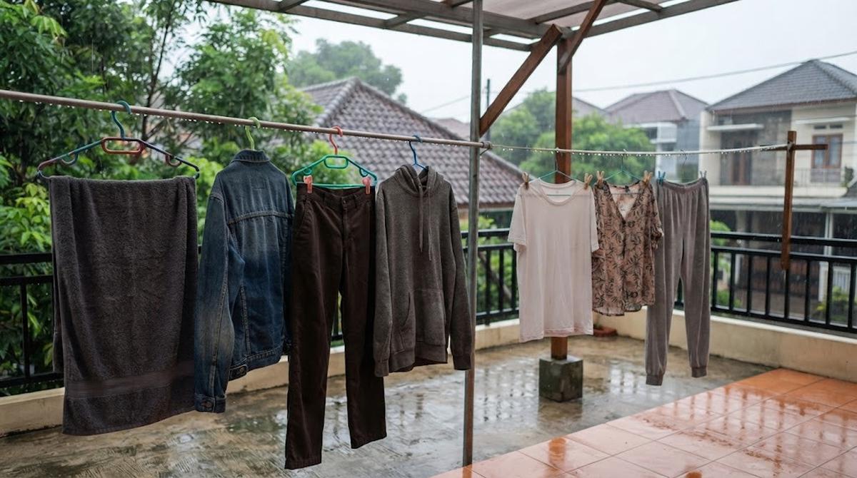 Cara Menjemur Baju saat Musim Hujan agar Cepat Kering dan Tidak Bau Apek