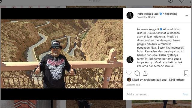 Ramadan Pertama Tanpa Istri, Indro Warkop Tetap Bersyukur 