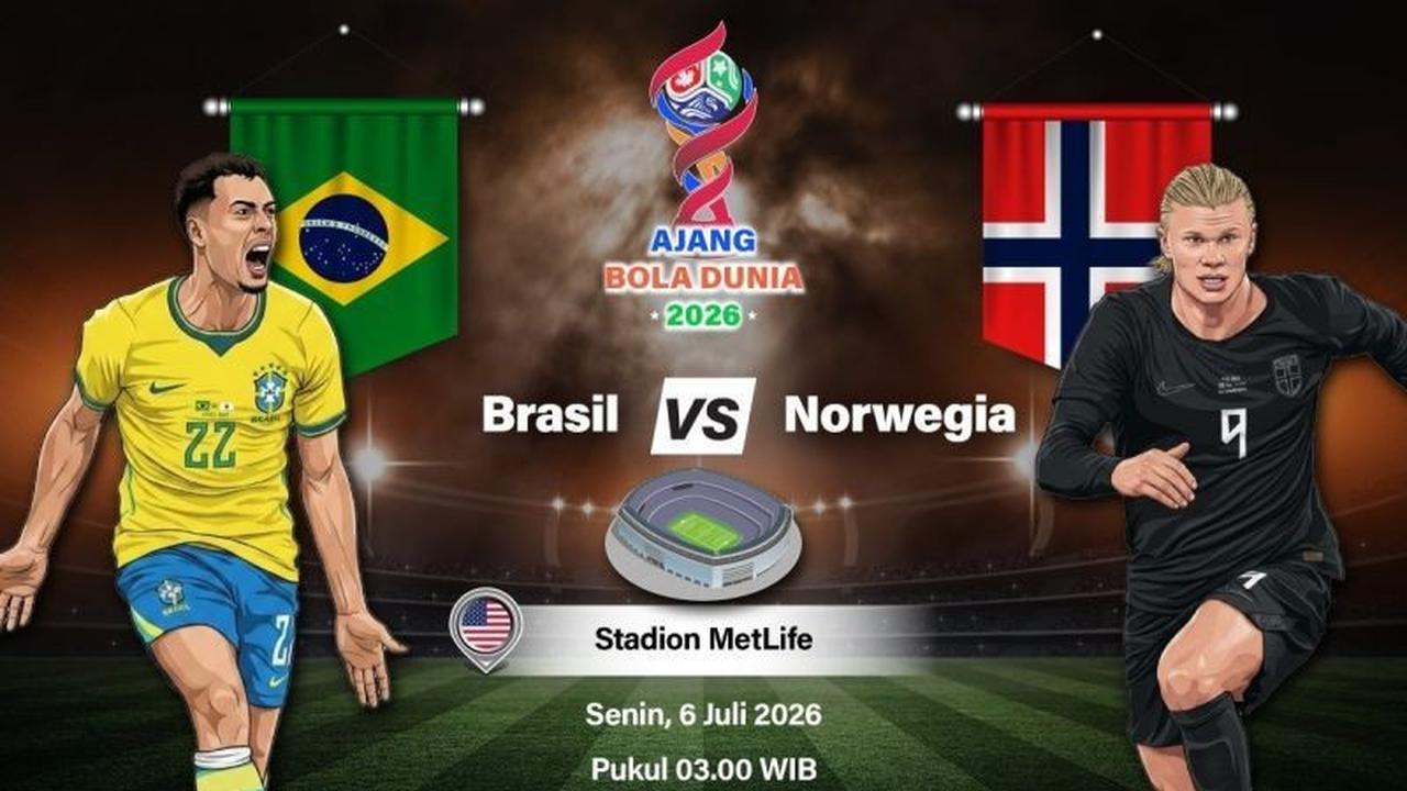 Brasil vs Norwegia Piala Dunia 2026: Selecao Bertekad Akhiri Rekor Buruk di Babak 16 Besar