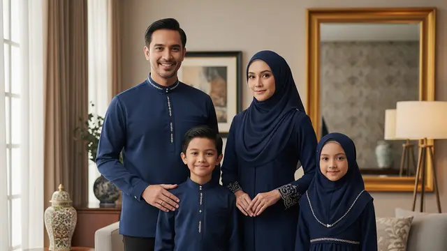 Seragam Lebaran Keluarga 2026 (AI)