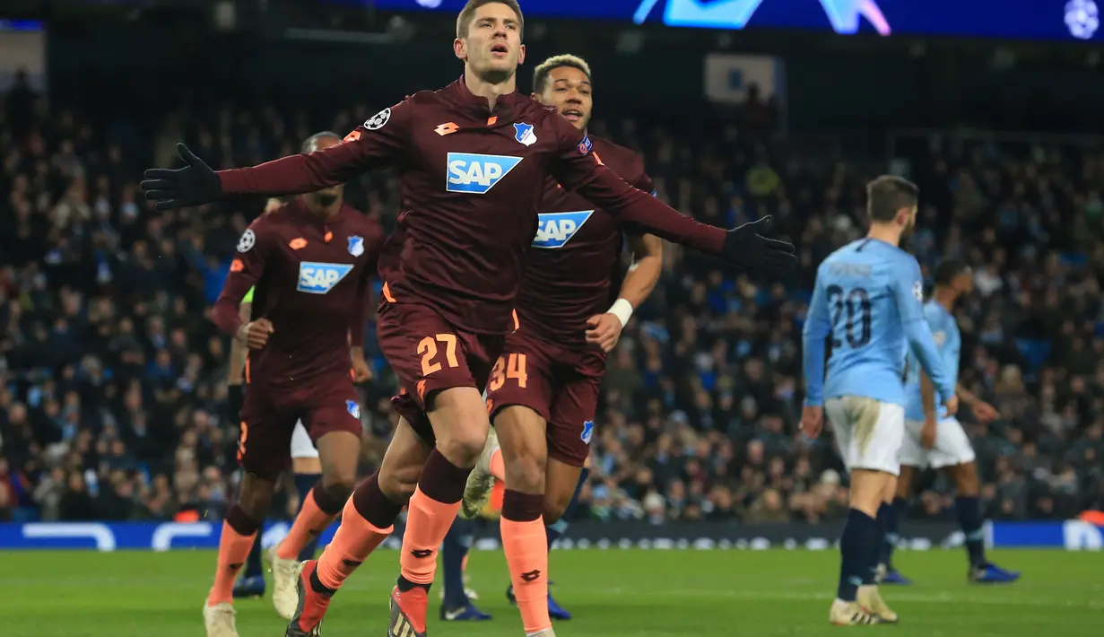 7. Andrej Kramaric (Hoffenheim) - 5 gol dan 1 assist (AFP/Lindsay Parnaby)