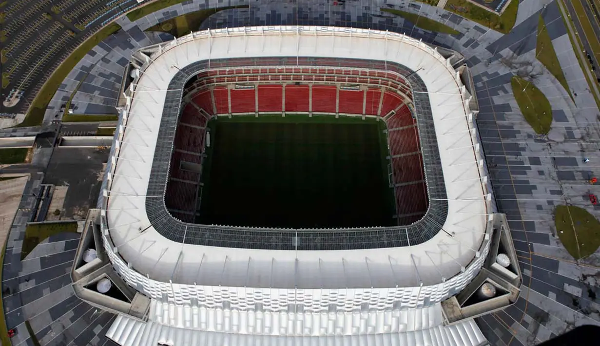 Arena Pernambuco di Recife, timur laut Brazil. Kapasitas 44.248 orang (REUTERS / Paulo Whitaker)