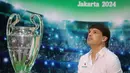<p>Legenda Real Madrid, Fernando Morientes, hadir dalam acara bertajuk Meet The UEFA Champion League Trophy and Legends di MGP Space SCBD, Jakarta, Jumat (26/4/2024). (Bola.com/M iqbal Ichsan)</p>