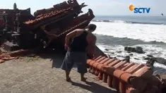 Diterjang Ombak Besar, Pura di Gianyar Roboh