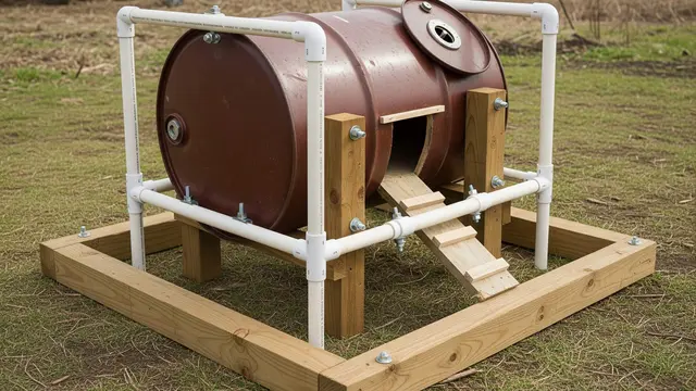 Cara Membuat Kandang Ayam Portable dari Drum Bekas Tanpa Las