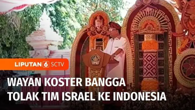 Gubernur Bali Wayan Koster menyatakan bangga bisa menolak kehadiran Israel di Pulau Bali. Terkait hal ini, Menteri Pemuda dan Olahraga, Dito Ariotedjo akan menemui Wayan Koster untuk membahas penolakan keikutsertaan Israel, di ajang World Beach Games...