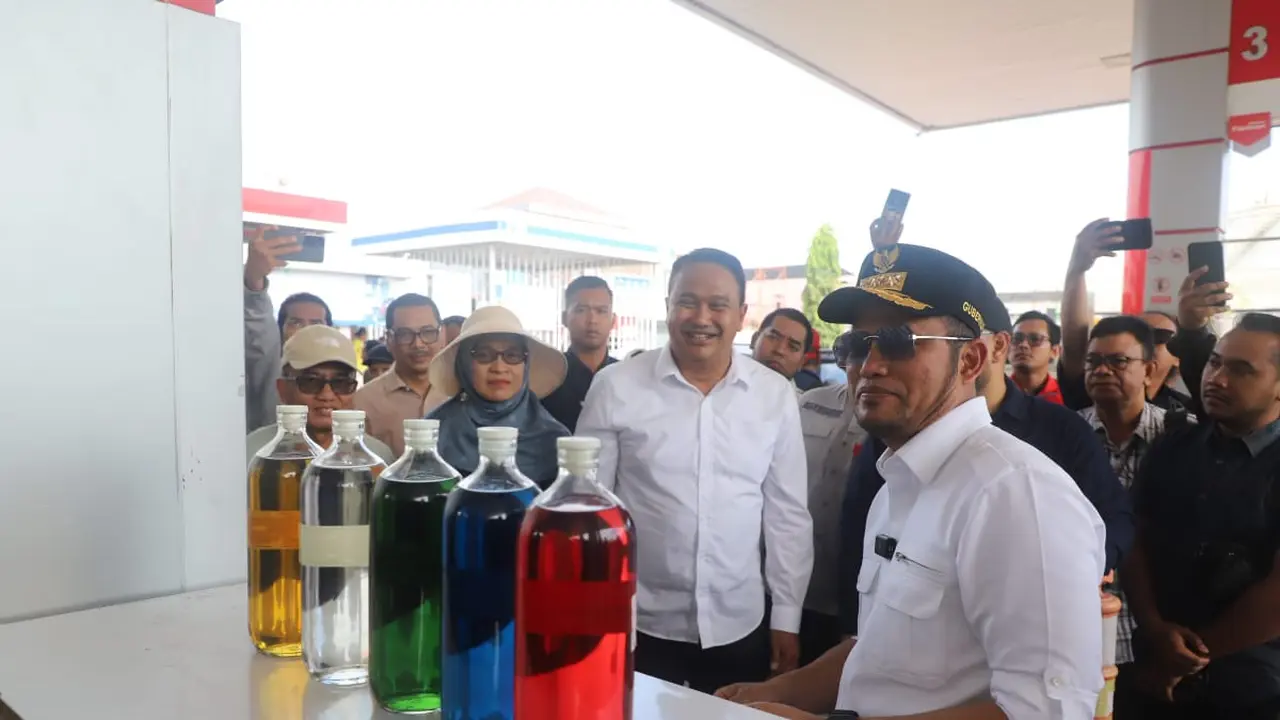 Gubernur Kaltim mengecek sejumlah SPBU di Samarinda. (Foto: Liputan6.com/Istimewa)