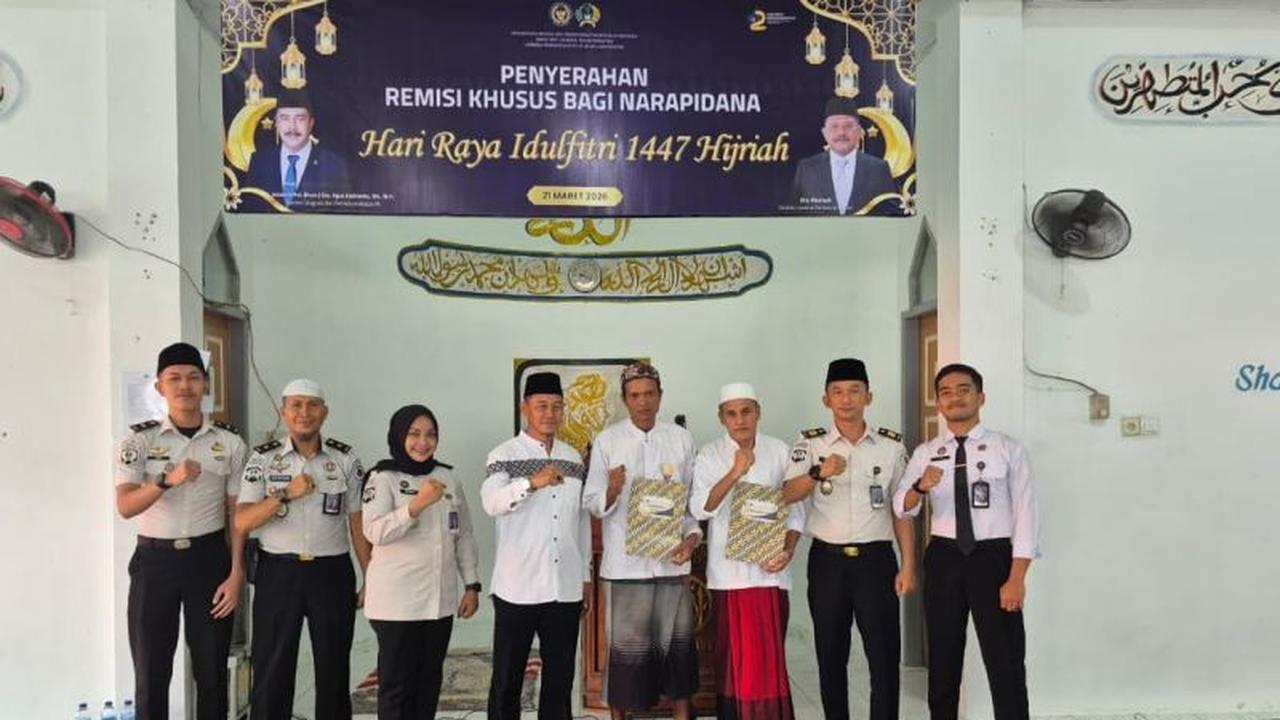 Dua Warga Binaan Lapas Lubuk Basung Langsung Bebas Berkat Remisi Idul Fitri
