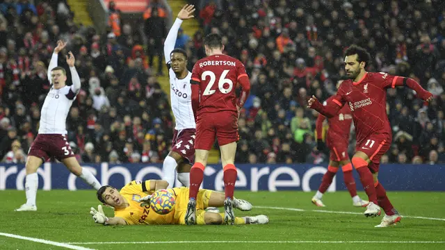 Foto: Pulang Kampung Steven Gerrard Gagal Bendung Ketajaman Mohamed Salah, Aston Villa Takluk dari Liverpool di Pekan ke-16 Liga Inggris
