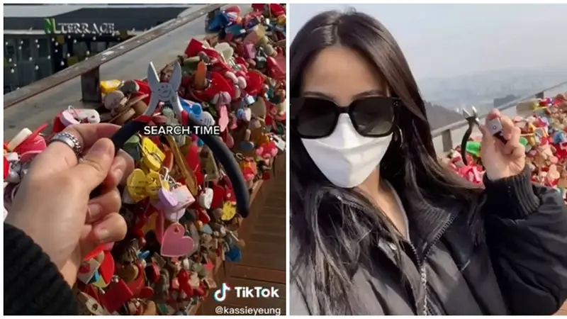 Putus Hubungan, Perempuan Terbang dari AS ke Korea untuk Buka Gembok Cinta