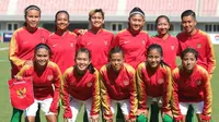 Timnas Wanita Indonesia tengah berlaga di putaran kedua Kualifikasi Olimpiade 2020 di Myanmar pada 3 hingga 9 April 2019. (PSSI)