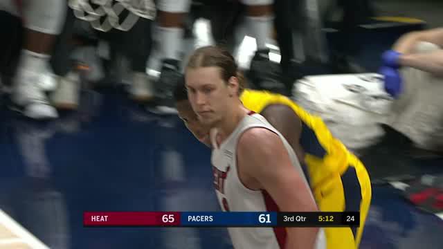 Berita video game recap NBA 2017-2018 antara Miami Heat melawan Indiana Pacers dengan skor 114-106.