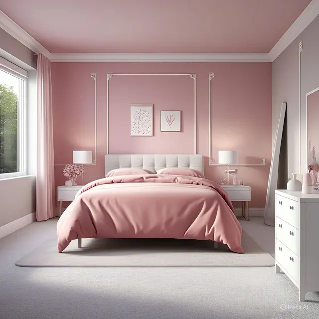 Inspirasi Cat Kamar yang Sempit Warna Pink Fanta