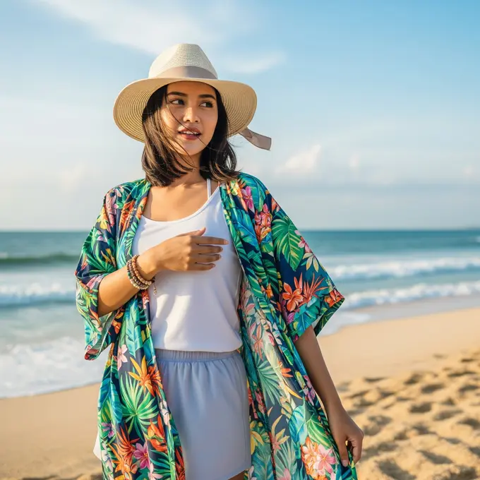 Outer Kimono dan Celana Pendek