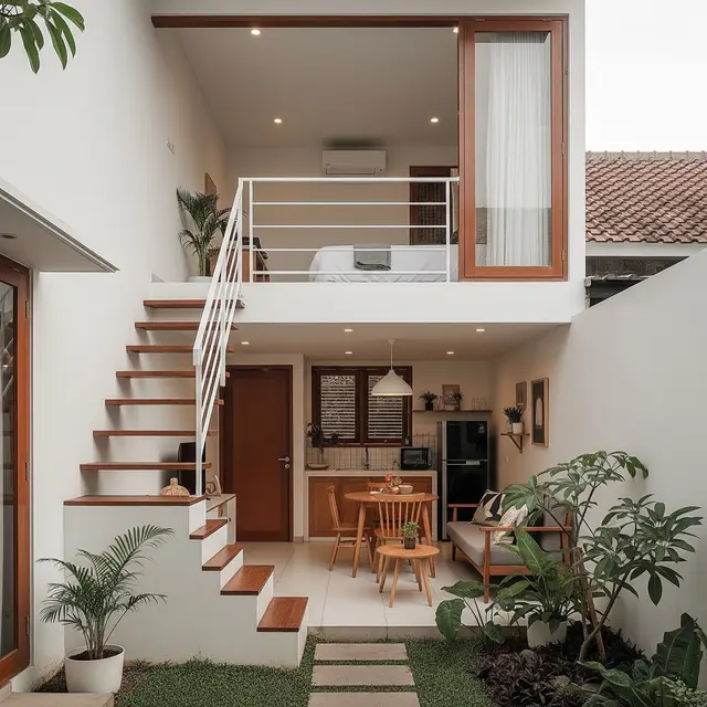 9 Gambar Rumah Minimalis Mezzanine, Maksimalkan Ruang Vertikal