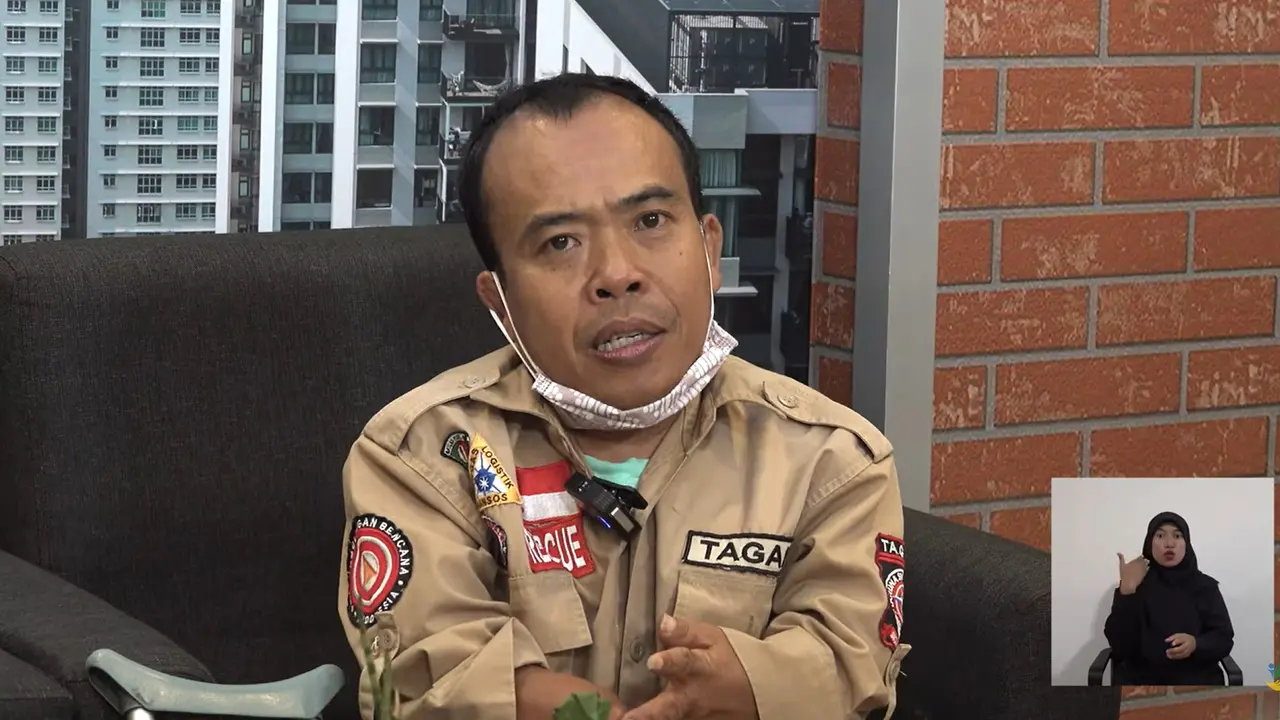 Kenalan dengan Alip Budiarto, Sosok Tagana Disabilitas yang Sigap Bantu Korban Bencana di Semarang