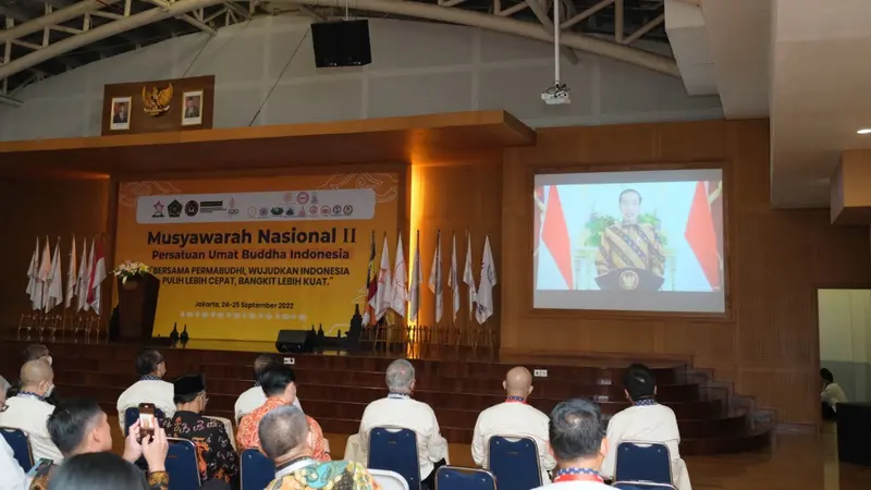 Pembukaan kegiatan Musyawarah Nasional (Munas) ke-2 Persatuan Umat Buddha Indonesia (Permabudhi)