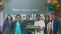 Launching series Menduda di Sampoerna Strategic Square pada Selasa, 17 September 2024 yang dihadiri langsung oleh para pemain, sutradara serta penulis series. (Dok. Liputan6).