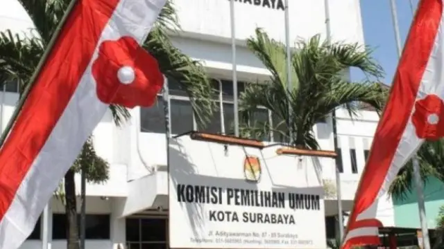 Kantor KPU Kota Surabaya. (Istimewa)