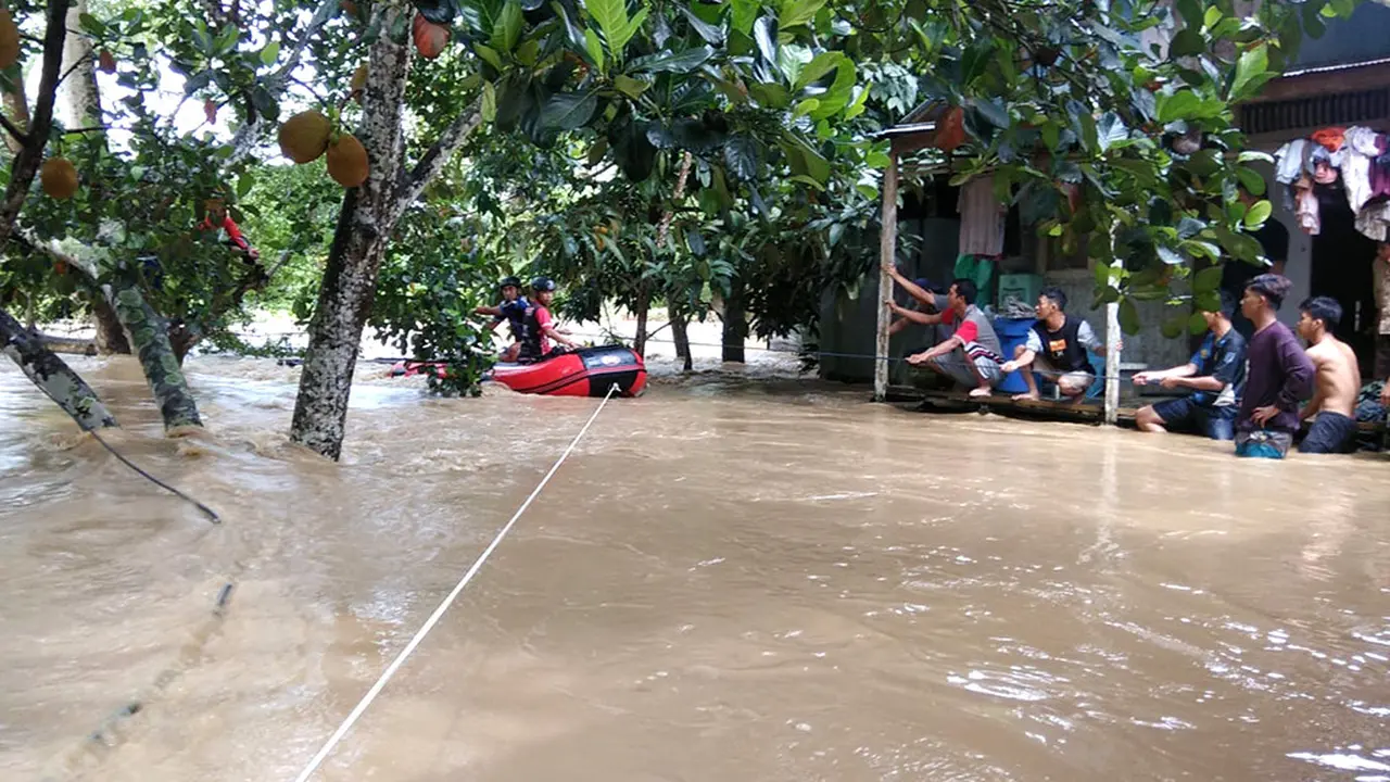 Banjir Kabupaten Hulu Sungai Selatan Banjir, Loksado