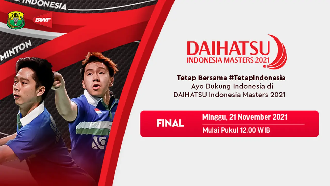 Link Live Streaming Final Indonesia Masters 2021, Marcus/Kevin Jadi Harapan
