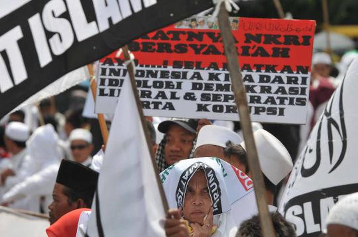 Bundaran HI ramai demonstrasi