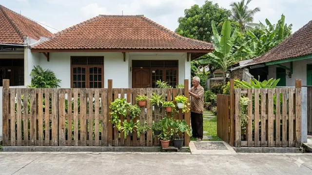 Ide Pagar Murah dari Bahan Sederhana (sumber: Gemini AI)
