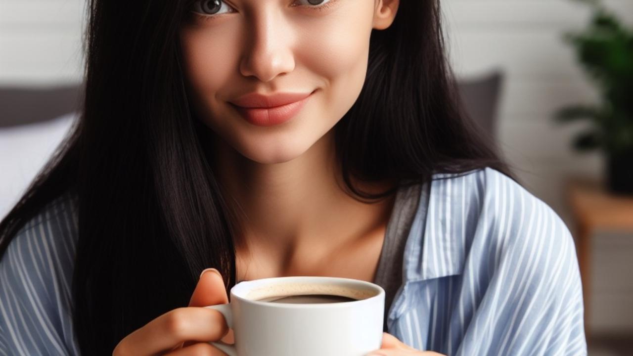 ilustrasi minum kopi