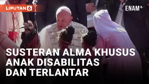 VIDEO: Paus Fransiskus Datangi Susteran Alma Khusus Anak-anak Disabilitas