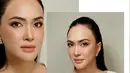 Hendak perpanjang paspor, Shandy Aulia ,mempersiapkan diri dengan memulas wajahnya untuk foto paspor [@kunsoomakeupartist]