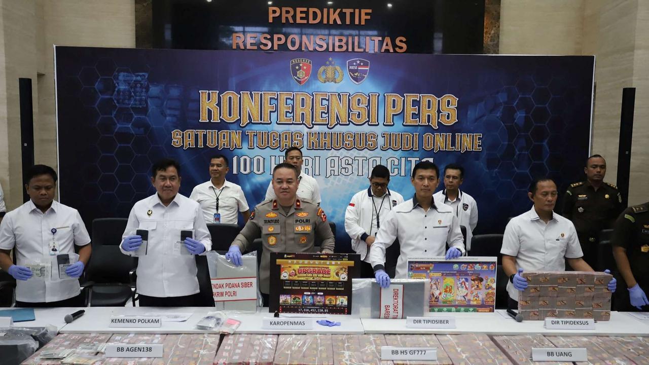 Polisi sita uang Rp61 miliar terkait kasus judi online