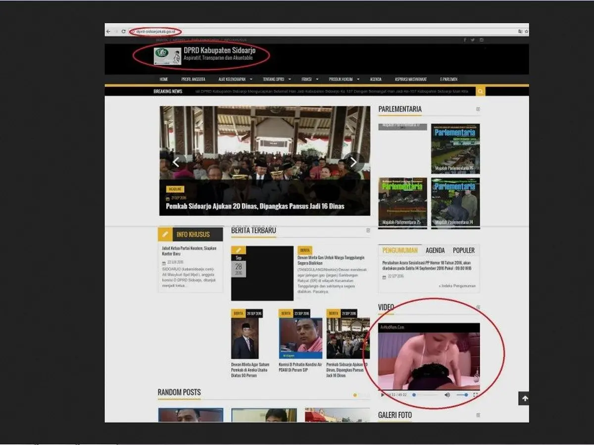 Usai Videotron, Website DPRD Sidoarjo juga Tampilkan Video Bokep - Citizen6  Liputan6.com