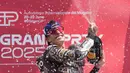 Ini adalah kemenangan Marquez yang ke-93 selama berkarier di Grand Prix. (AP Photo/Antonio Calanni)
