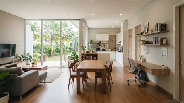 Desain Rumah 3 Kamar yang Terasa Luas Tanpa Banyak Dinding