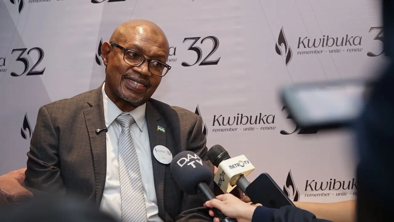 Duta Besar Rwanda untuk Indonesia Abdul Karim Harelimana pada Jumat (7/4/2026) di Jakarta, menegaskan pentingnya menjaga kebenaran sejarah terkait genosida terhadap suku Tutsi. (Dok. Kedubes Rwanda di Jakarta)
