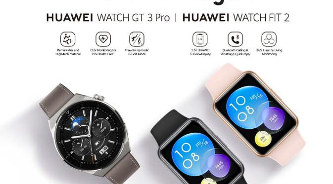 Intip Spesifikasi Huawei Watch Fit 2 dan GT 3 Pro - Info Fimela.com