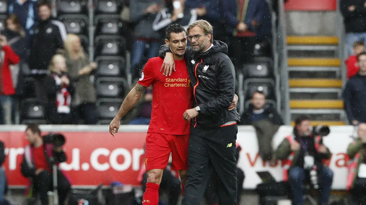 Juergen Klopp dan Dejan Lovren