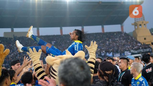 Perpisahan Hariono dengan Persib di Stadion Si Jalak Harupat, Kabupaten Bandung, Minggu (22/12/2019).