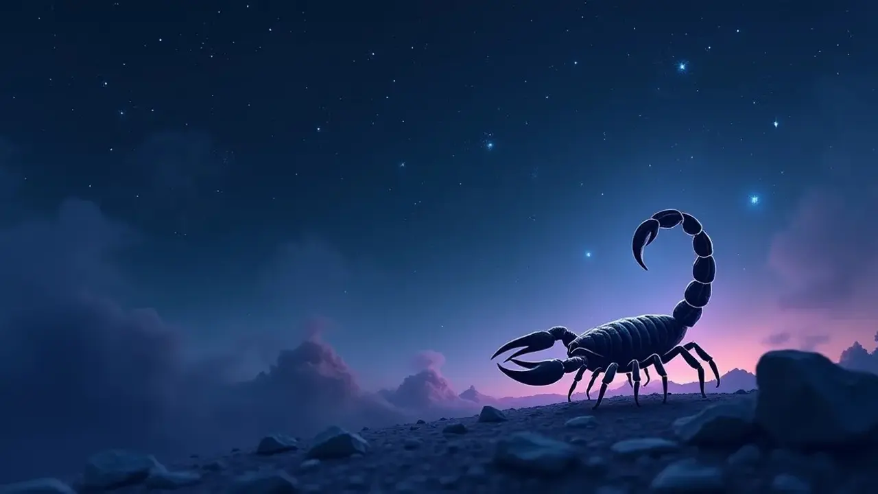 logo zodiak scorpio (sumber: AI generated)