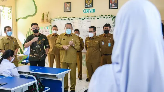 Wagub Banten hingga Wali Kota Tangsel Kunjungi Sekolah Tinjau Penerapan PTM 100 Persen