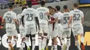 <p>Sementara gol AC Milan dicetak oleh Fikayo Tomori (25') dan Luka Romero (42'). (AP Photo/Ashley Landis)</p>