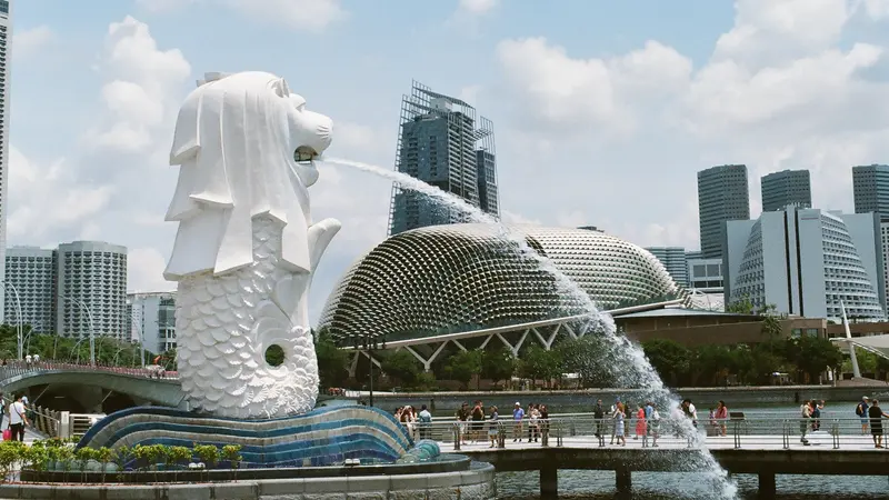 Patung Merlion Singapura Ditutup Mulai 25 September 2023 demi Proses Perbaikan