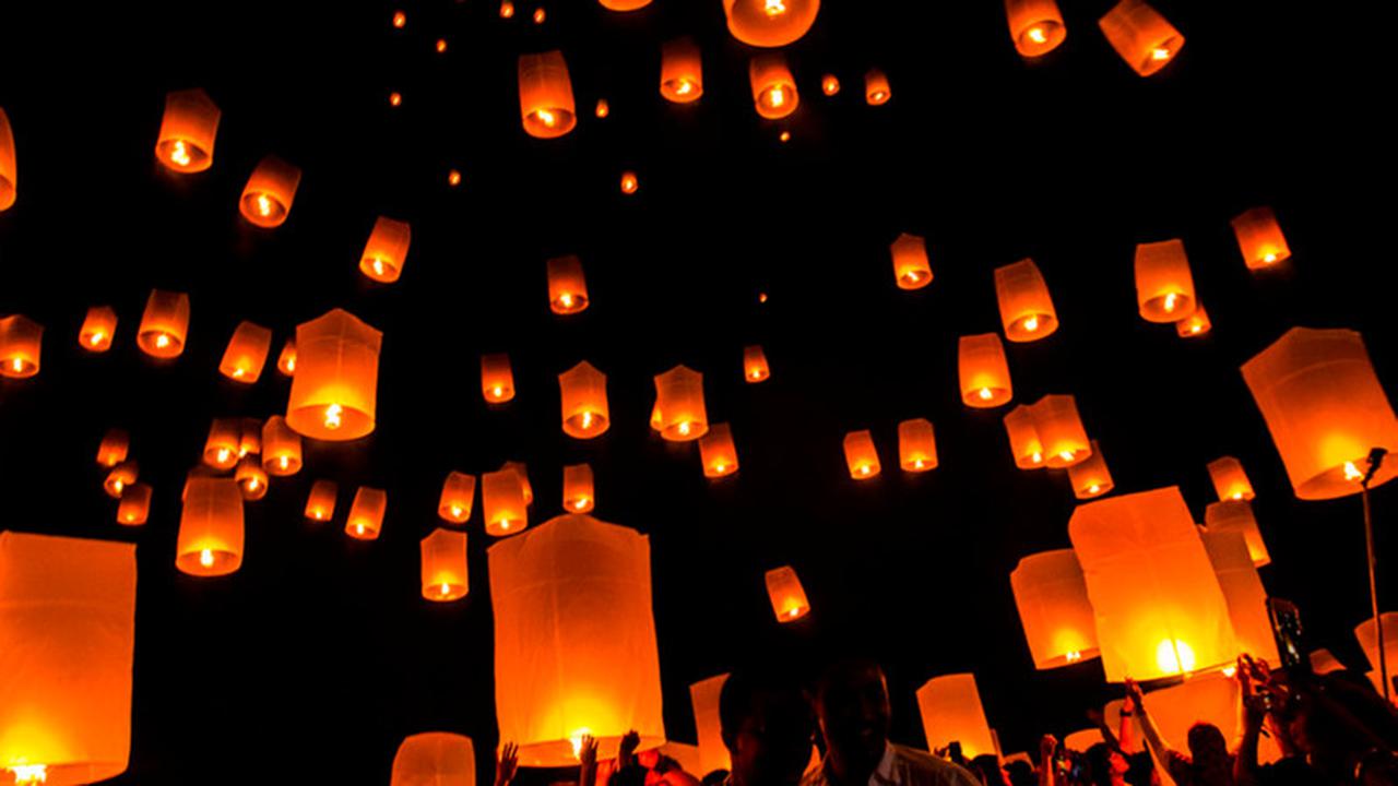 Ilustrasi Festival Lampion Waisak