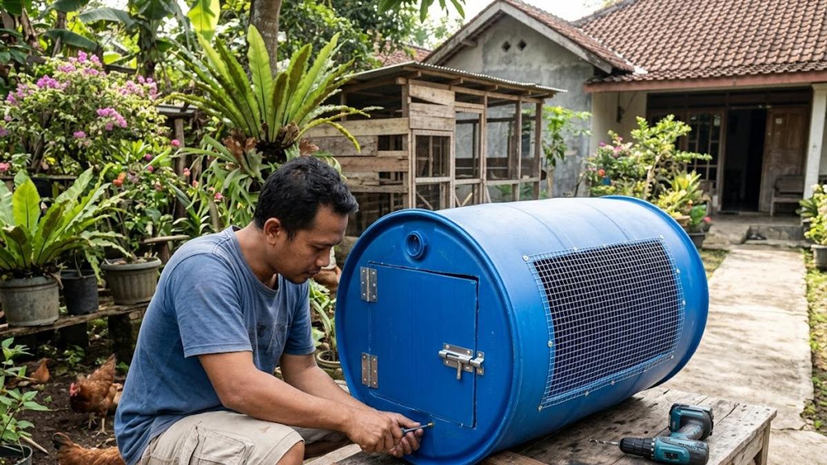 10 Kesalahan Membuat Kandang Ayam dari Drum Plastik Bekas, Peternak Wajib Perhatikan