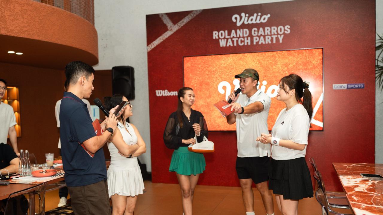 Vidio Gelar Nonton Bareng Final Roland Garros 2026, Libatkan Komunitas Tenis Indonesia