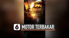 motor terbakar