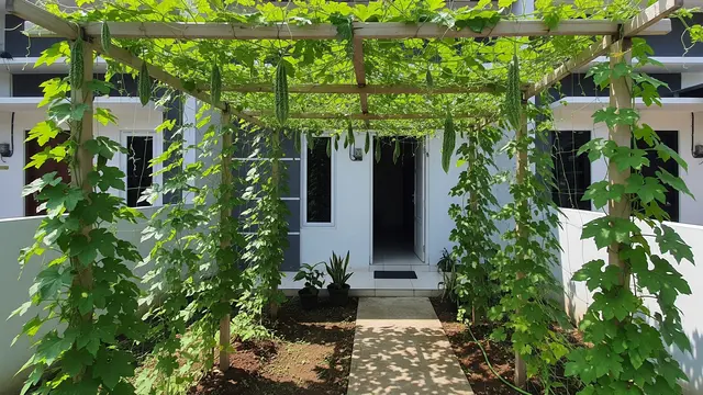 Pergola Mini untuk Tanaman Pare