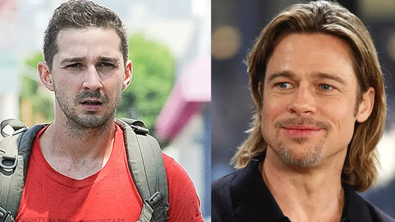 Shia LaBeouf dan Brad Pitt